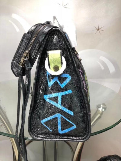 Luxury Leather Top Handle Bag