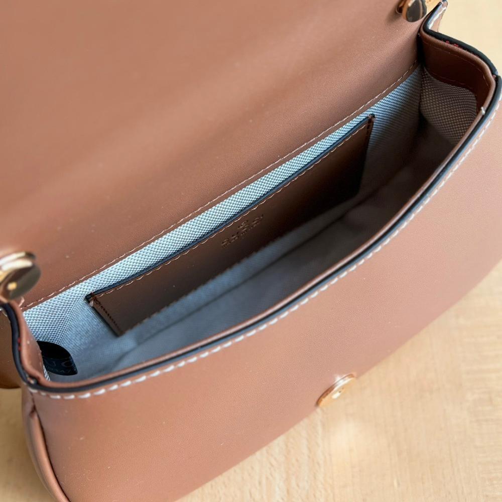 Stylish Refined Monogram Leather Shoulder Bag