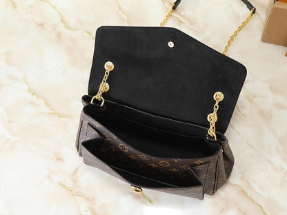 Modern Gold Monogram Canvas Shoulder Bag