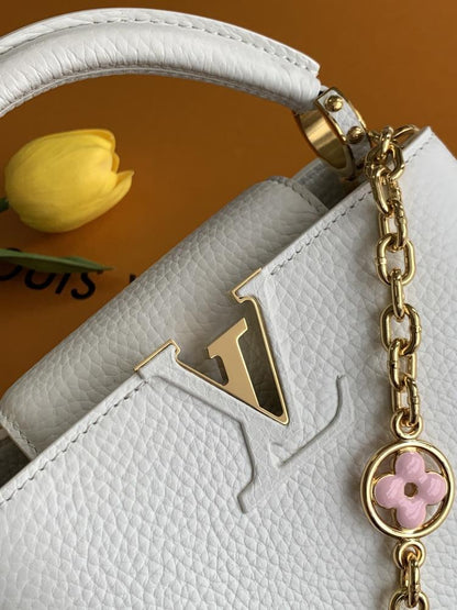 Gold Top Handle Bag