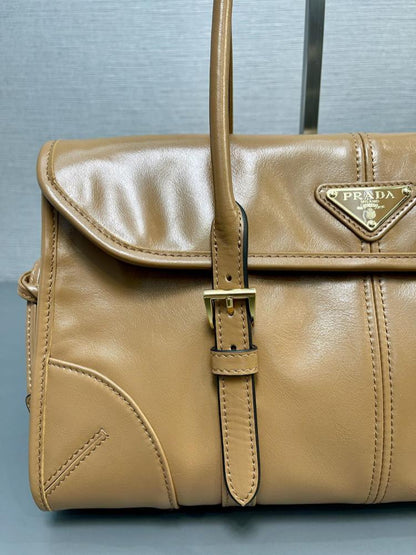 Classic Leather Top Handle Bag