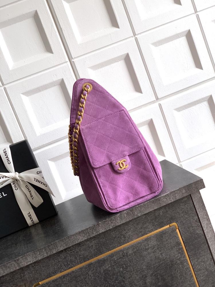 Gold Leather Bucket Bag