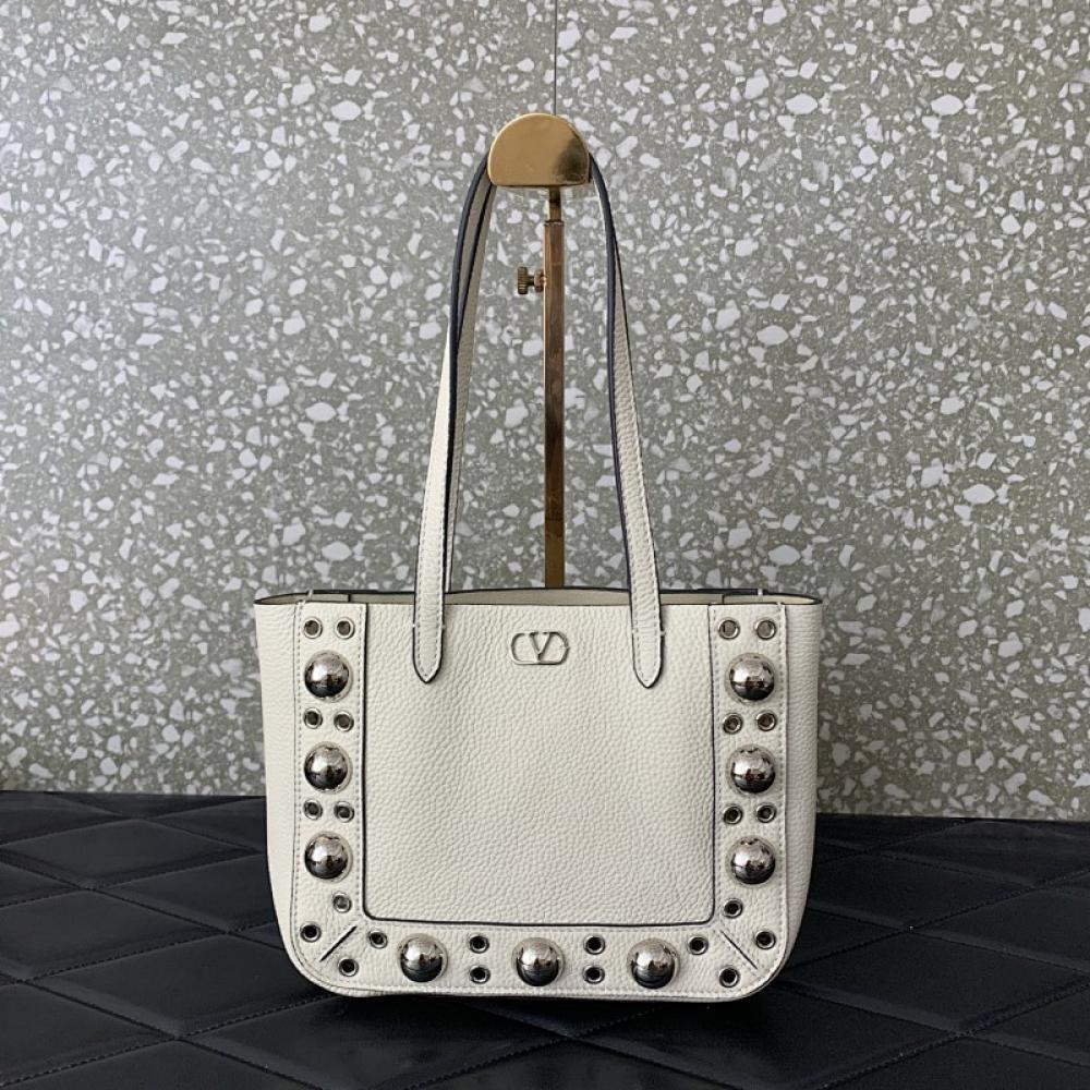 Studded Top Handle Bag