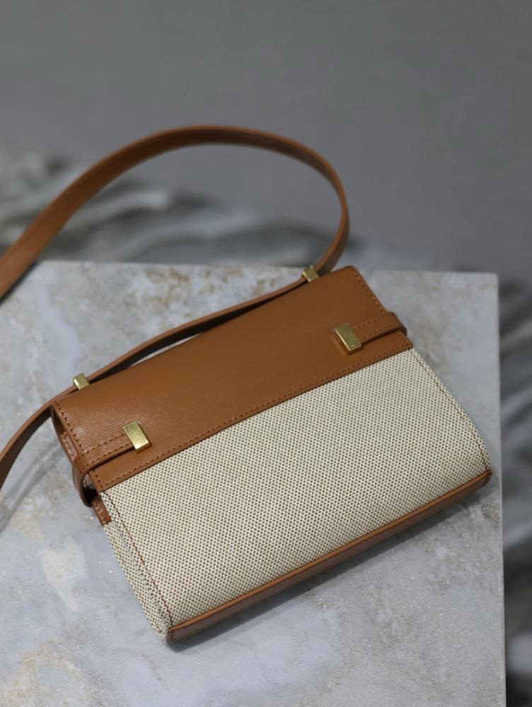 Modern Refined Leather Crossbody Bag