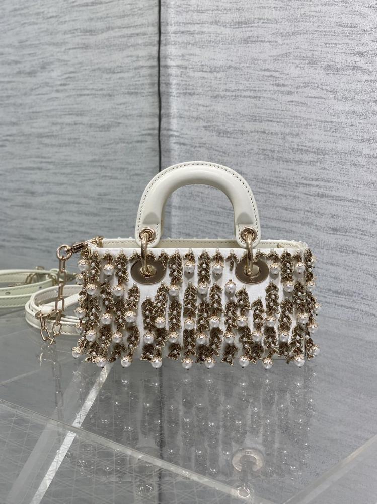 Embroidered Top Handle Bag