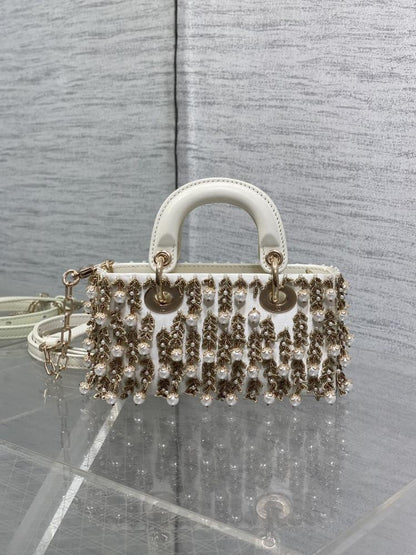 Embroidered Top Handle Bag