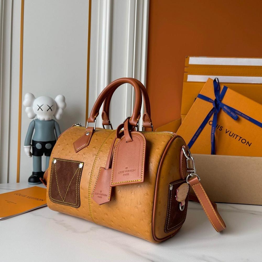 Speedy Bandouliere Monogram Calfskin Top Handle Bag