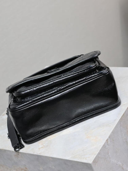 Leather Top Handle Bag