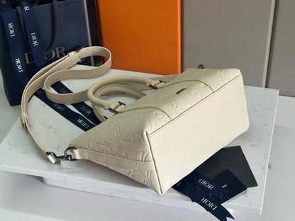Modern Black Printed Calfskin Shoulder Bag