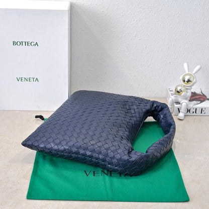 Woven Leather Top Handle Bag