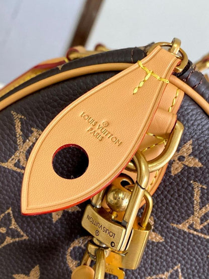 Speedy Bandouliere Monogram Calfskin Crossbody Bag