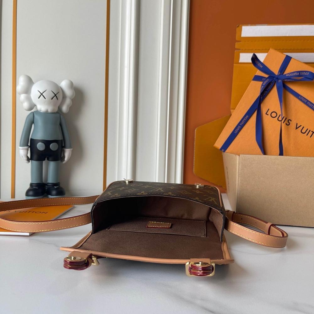 Arco Monogram Leather Shoulder Bag