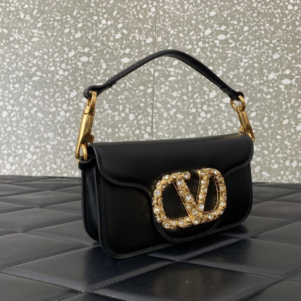 Crystal-Embellished Calfskin Wallet