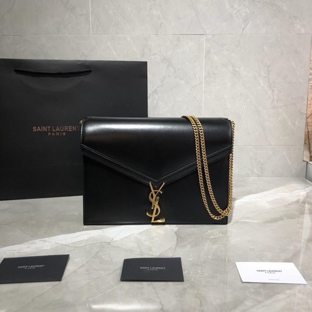 Modern Elegant Black Calfskin Top Handle Bag