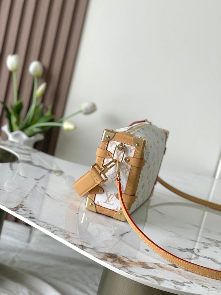 Modern Refined Monogram Leather Shoulder Bag