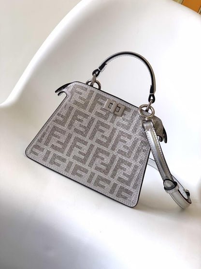 Classic Silver Top Handle Bag