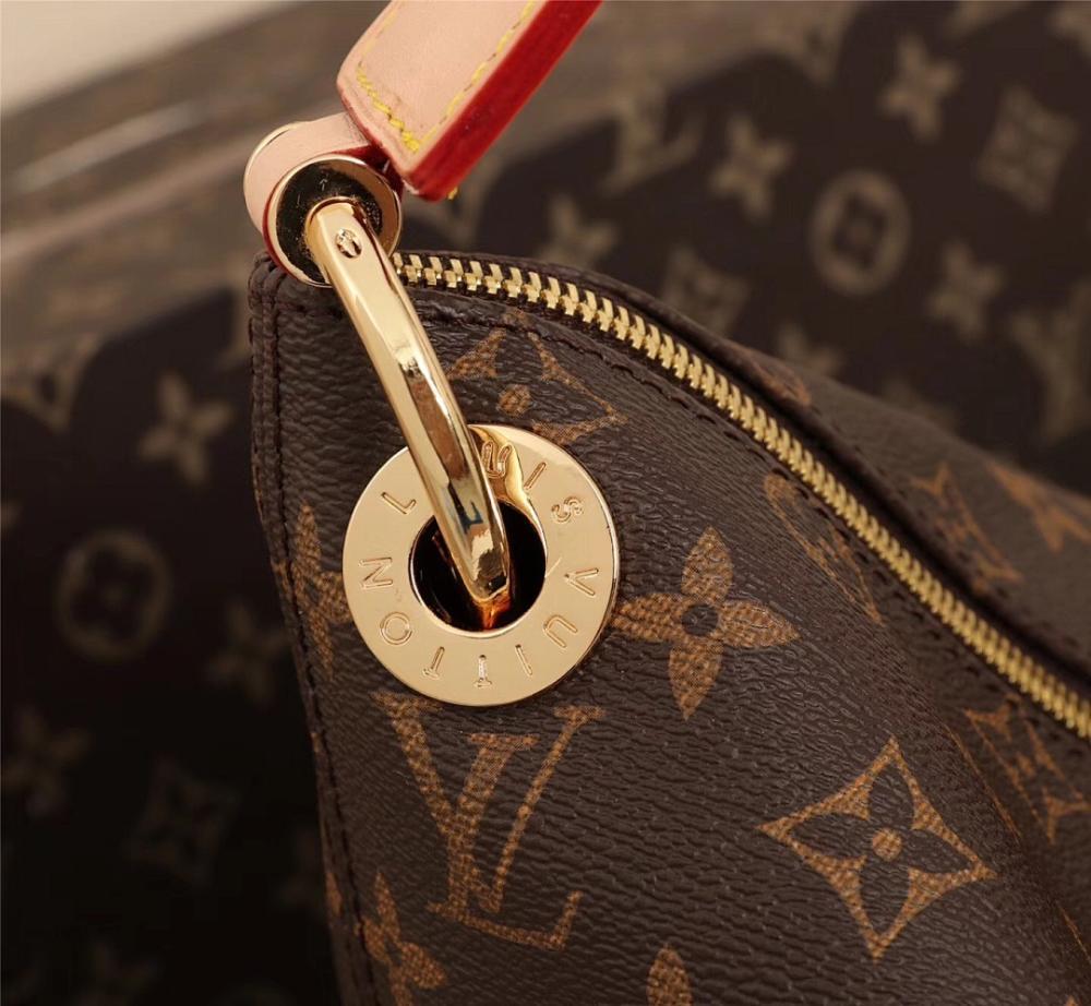 Stylish Refined Monogram Leather Hobo Bag