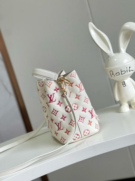 Modern Luxury Red Printed Leather Shoulder Bag