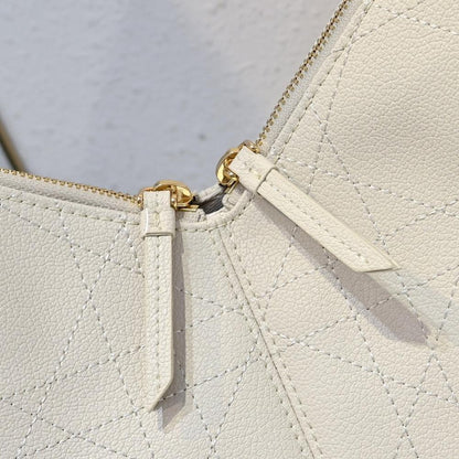 Stylish Gold Embroidered Calfskin Shoulder Bag – Special Edition