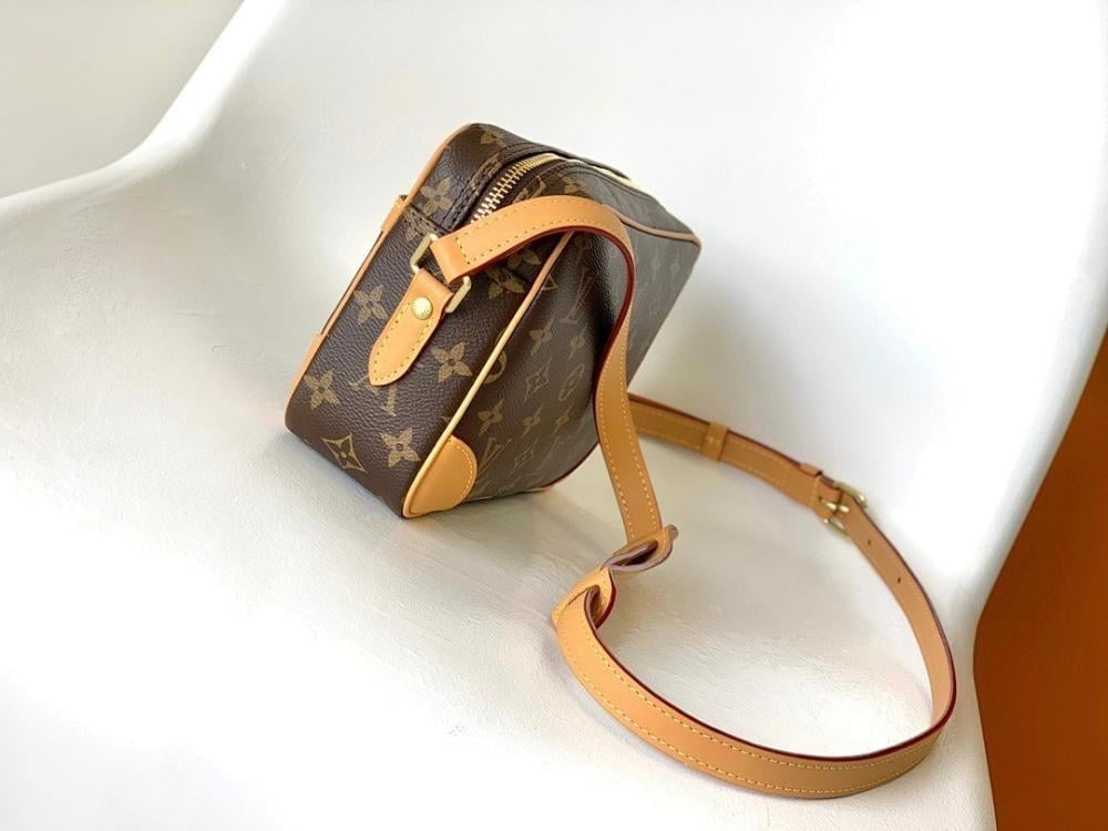 Luxury Refined Monogram Leather Crossbody Bag