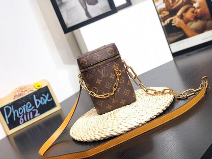 Modern Italian-Inspired Monogram Calfskin Bag