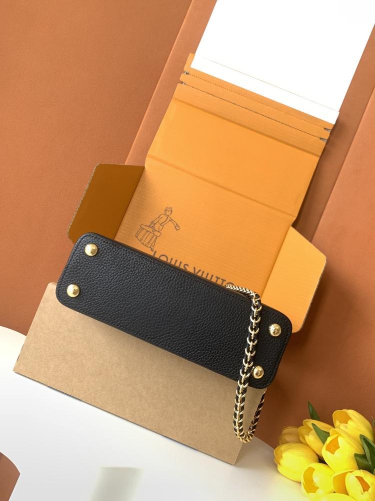Capucines Leather Top Handle Bag