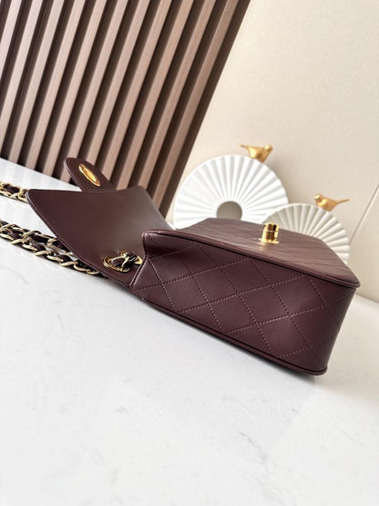 Leather Top Handle Bag