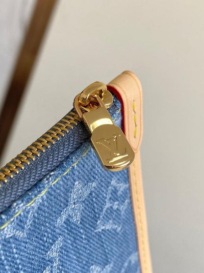 Neverfull Monogram Denim Top Handle Bag