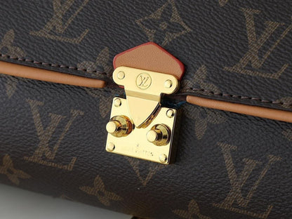Modern Luxury Monogram Leather Shoulder Bag