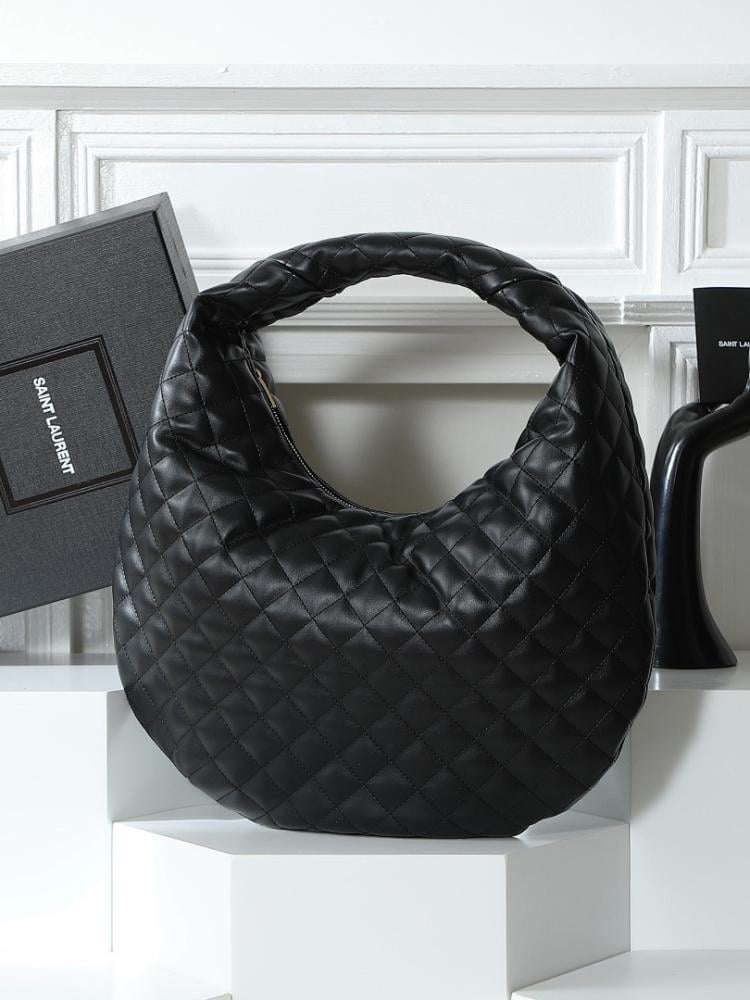 Stylish Refined Leather Top Handle Bag