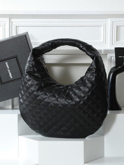 Stylish Refined Leather Top Handle Bag