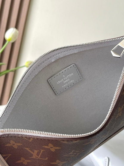 Italian-Inspired Elegant Grey Leather Top Handle Bag