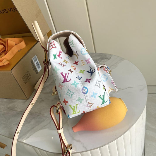 Italian-Inspired Stylish Monogram Leather Crossbody Bag