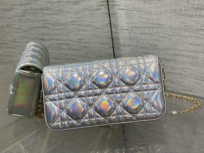 Silver Top Handle Bag