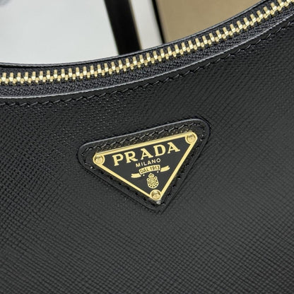 Saffiano Leather Hobo Bag