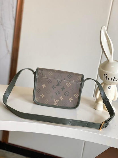 Luxury Elegant Monogram Leather Shoulder Bag
