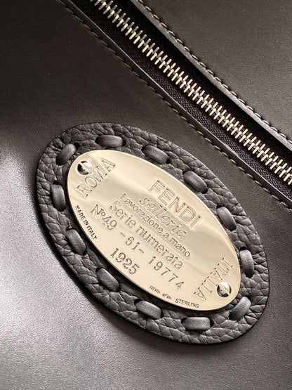 Classic Leather Top Handle Bag