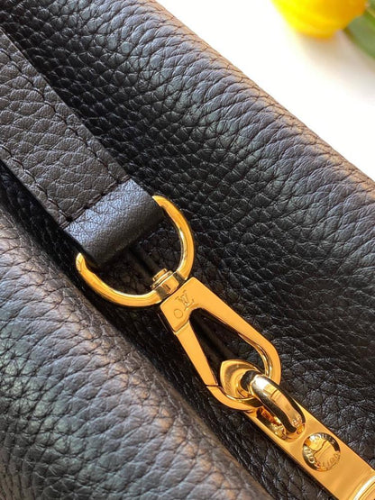 Leather Top Handle Bag