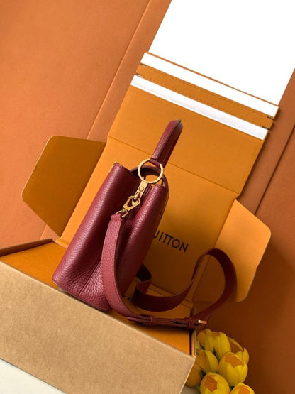 Leather Top Handle Bag