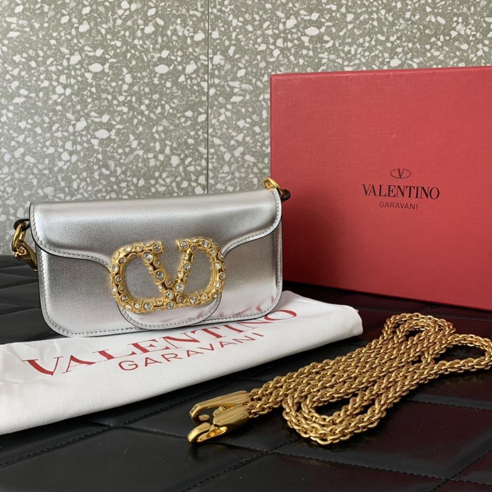 Crystal-Embellished Calfskin Wallet