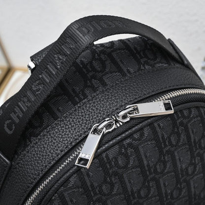 Italian-Inspired Stylish Black Quilted Jacquard Crossbody Bag
