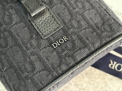 Modern Black Printed Calfskin Shoulder Bag