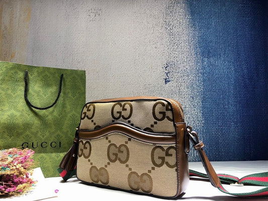 Modern Refined Monogram Leather Top Handle Bag