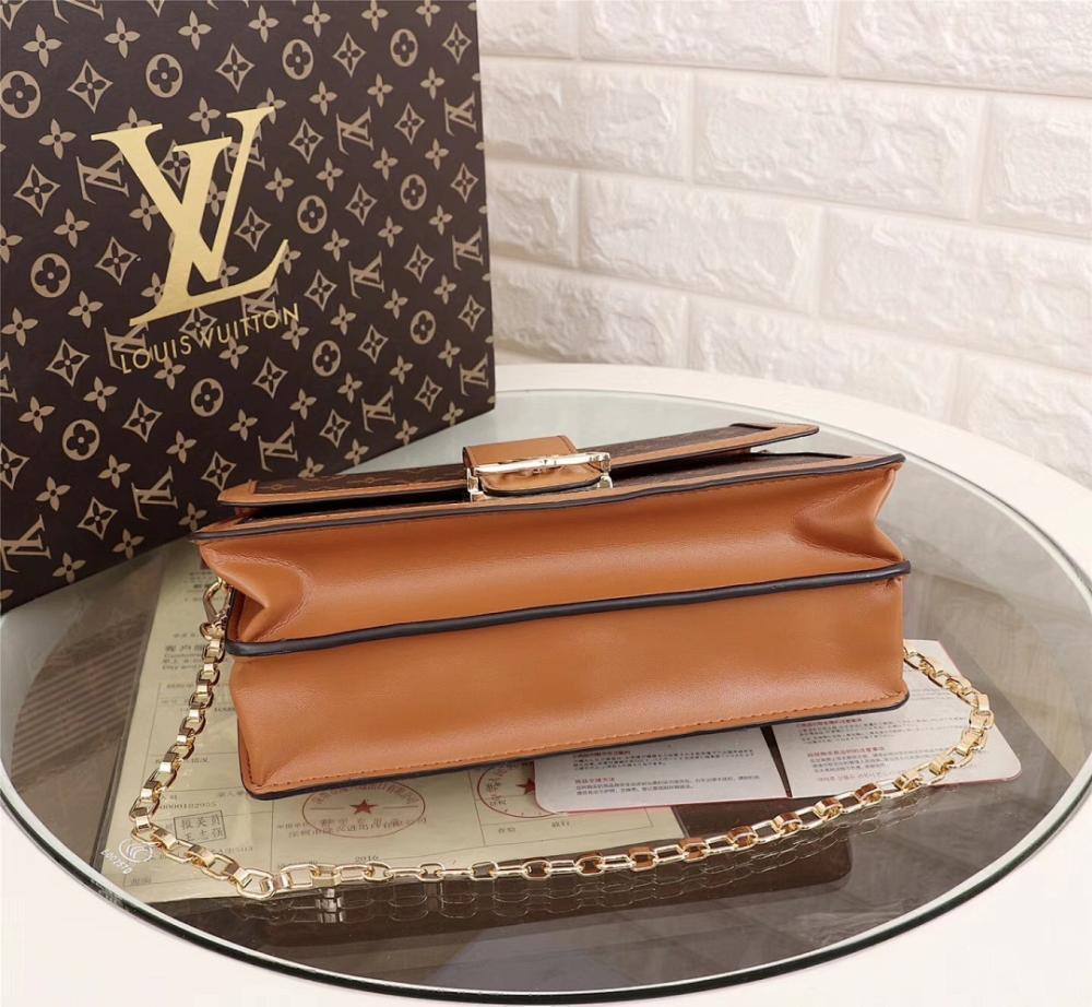 Luxury Stylish Monogram Leather Top Handle Bag