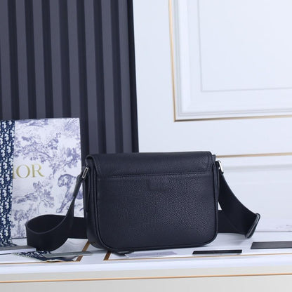 Luxury Black Printed Calfskin Shoulder Bag – Special Edition