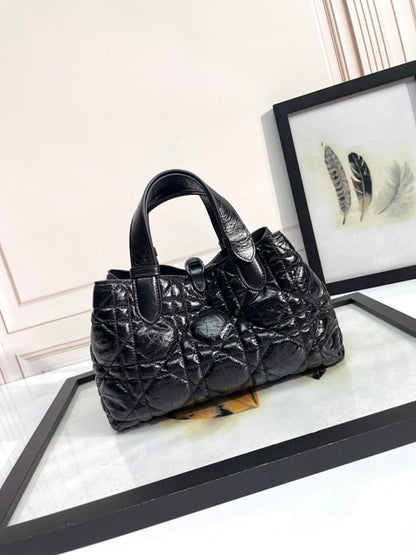 Modern Refined Black Calfskin Crossbody Bag
