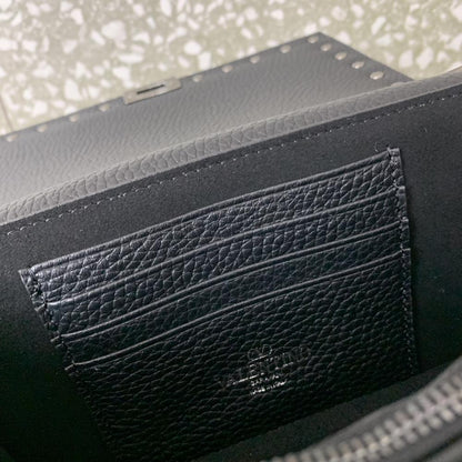 Studded Leather Crossbody Bag