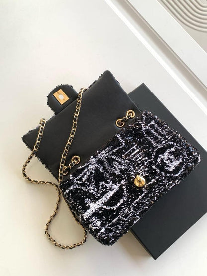 Embroidered Top Handle Bag