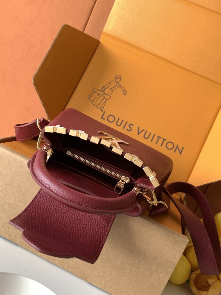 Monogram Leather Top Handle Bag