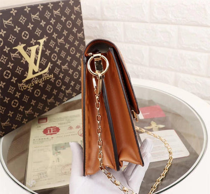 Luxury Stylish Monogram Leather Top Handle Bag